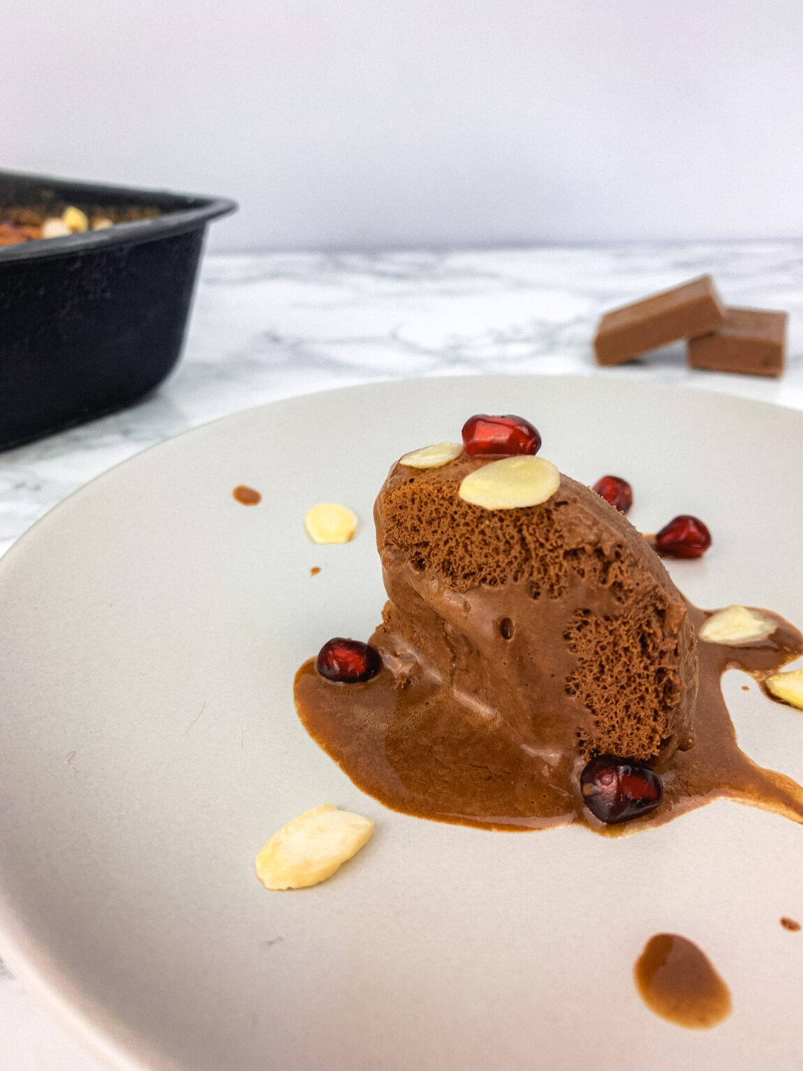 Gelado com Mousse de Aquafaba