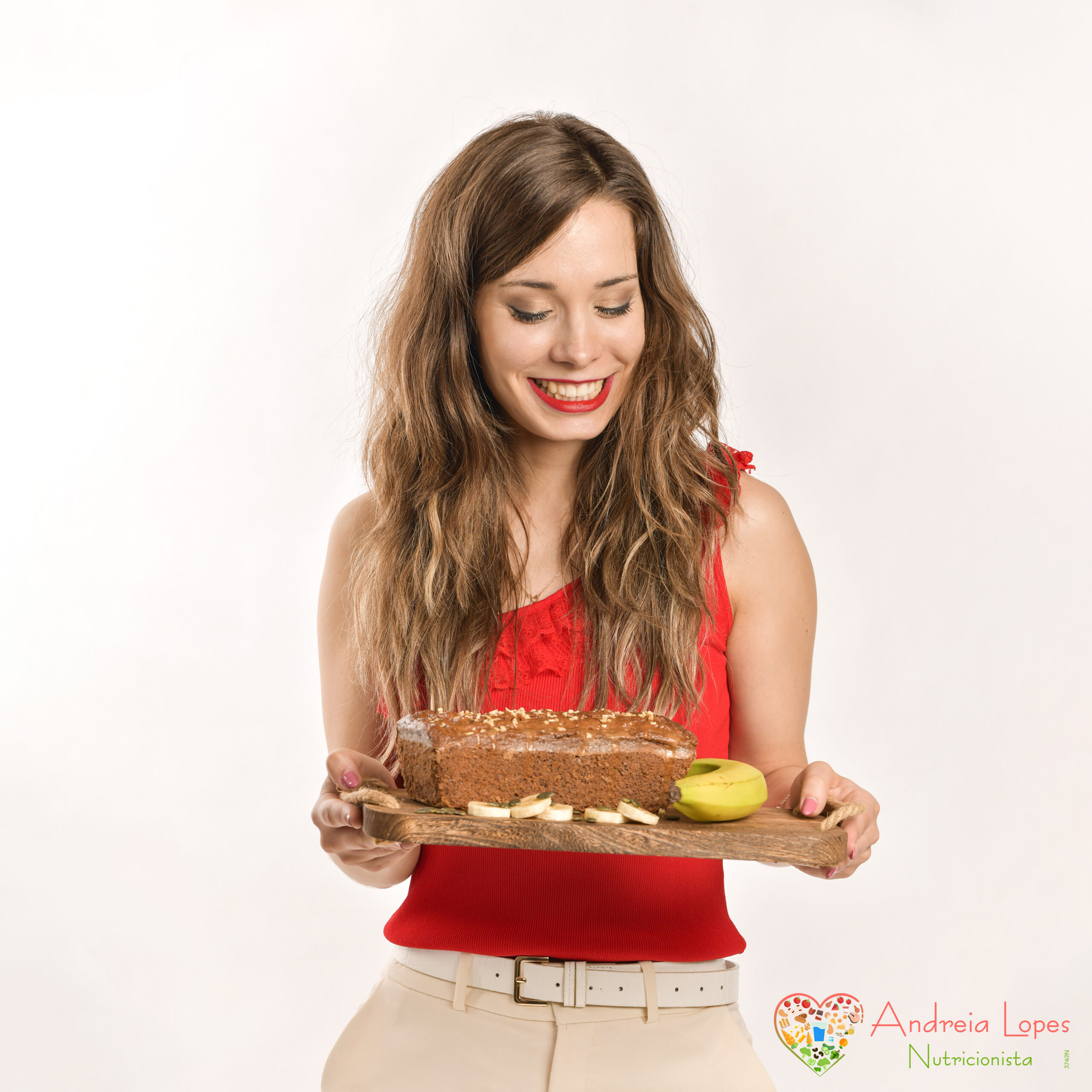Banana bread proteico com sabor a chocolate